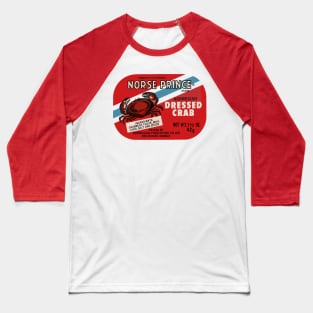 Norwegian Dressed Crab - Retro Packaging Baseball T-Shirt